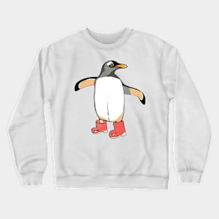 Penguin in wellies Crewneck Sweatshirt